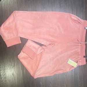 Light pink cozy Mk sweatpants New
